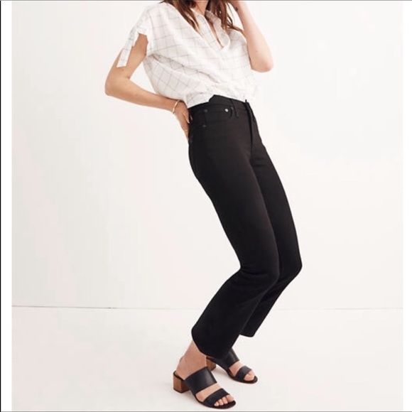 Madewell Denim - Madewell Tall Cali Demi Boot Jeans in Black Frost